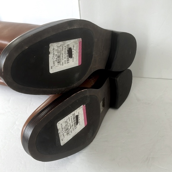 Tory Burch Women’s The Riding Boots Brown Leather Shoes Size 8.5 NWT - Picture 11 of 11